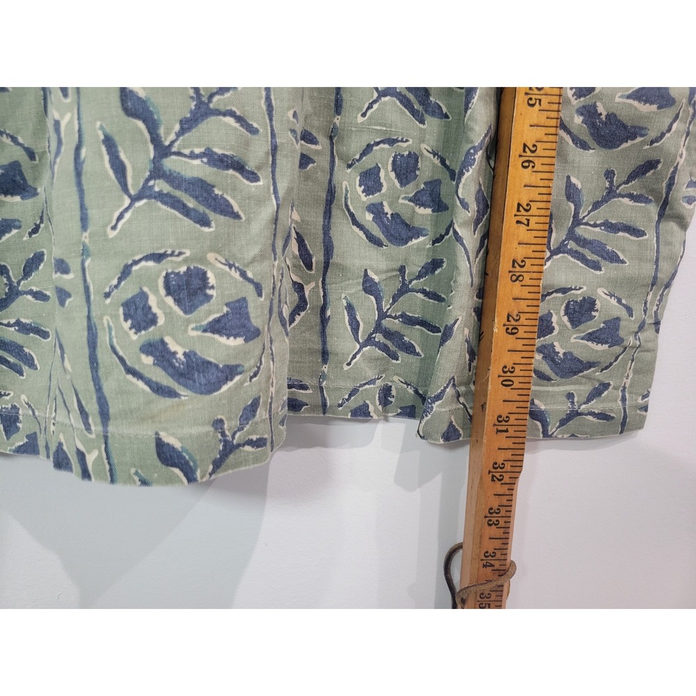 Robert Stock‎ Mens Green Blue Leaf Print Short Sleeve Button Up Shirt Size M - Picture 6 of 6